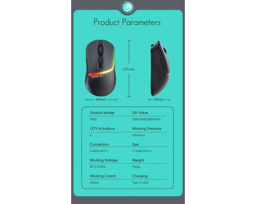 Миша бездротова Imice G902 2,4G Bluetooth Миша бездротова Imice G902 2,4G Bluetooth