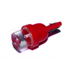 Світлодіодна лампа AllLight T10 1 діод LED бц W2, 1x9, 5d 12V RED