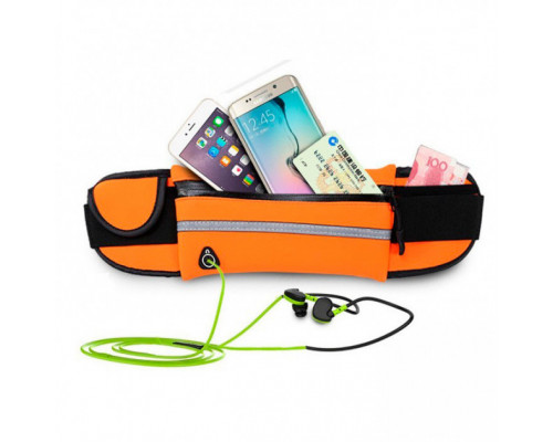 Сумка для бігу на пояс RunningBag з кишенею на пляшку Orange (HbP0506203) Сумка для бігу на пояс RunningBag з кишенею на пляшку Orange (HbP0506203)