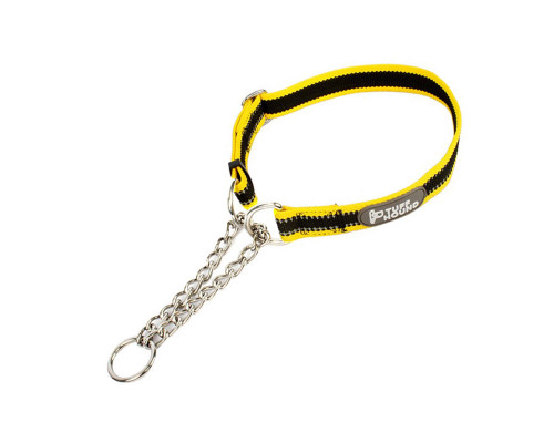 Нашийник зашморг для собак TUFF HOUND TC00105 Yellow Black M 40-60 см з повідцем (5699-16528) Нашийник зашморг для собак TUFF HOUND TC00105 Yellow Black M 40-60 см з повідцем (5699-16528)