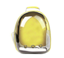 Рюкзак-перенесення Taotaopets 252203 Panoramic Yellow 35*25*42cm для кішок з ілюмінатором