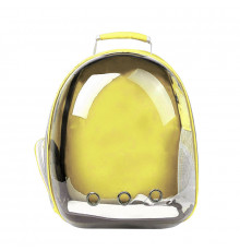 Рюкзак-перенесення Taotaopets 252203 Panoramic Yellow 35*25*42cm для кішок з ілюмінатором