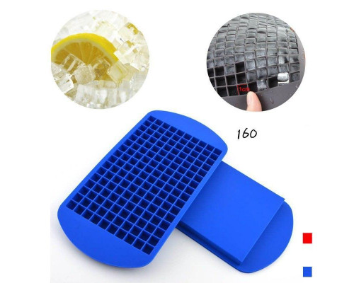 Форма для льоду силіконова СМ Кубики 160 комірок 23х12 см Синій (С051361)