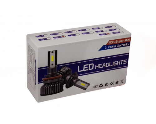 Комплект LED ламп HeadLight T18 H4 (P43t) 30W 9-32V 6000K Комплект LED ламп HeadLight T18 H4 (P43t) 30W 9-32V 6000K