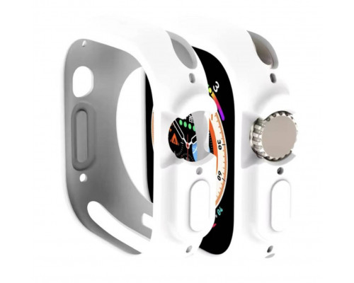Захисний чохол для Apple Watch СВ 44 мм Білий 457767649 Захисний чохол для Apple Watch СВ 44 мм Білий 457767649