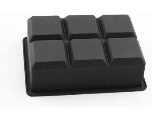 Форма для льоду силіконова Ice Кубики 6 комірок 16.7x11.5x5 см Чорний (С051350)