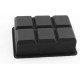 Форма для льоду силіконова Ice Кубики 6 комірок 16.7x11.5x5 см Чорний (С051350)