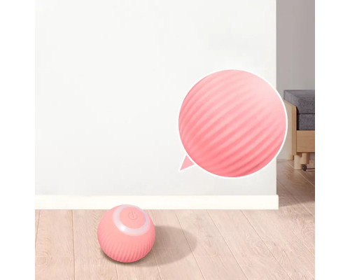 Іграшка для кішки Union USB smart м'яч-кулька PetGravity з хаотичним рухом та світловою панелі Pink Іграшка для кішки Union USB smart м'яч-кулька PetGravity з хаотичним рухом та світловою панелі Pink