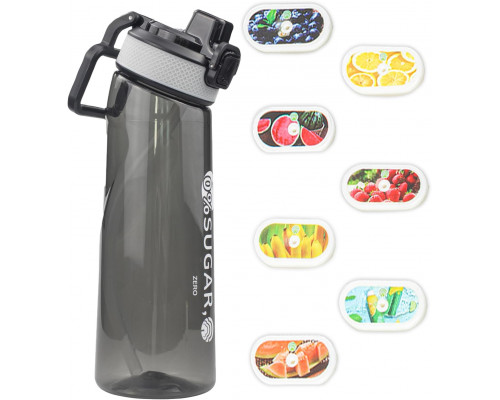 Пляшка для води СМ пластикова 1000 мл Чорний (С051407)