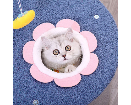 Когтеточка Hoopet 20T0230ML0043 ганчірка з іграшками 43.5*43.5*70 см для котів Когтеточка Hoopet 20T0230ML0043 ганчірка з іграшками 43.5*43.5*70 см для котів