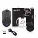 Миша бездротова HXSJ Т28 з акумулятором та RGB підсвічуванням 2,4G+Bluetooth Black