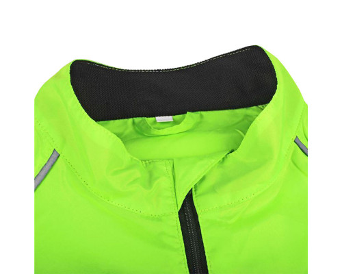 Вітровка велосипедна Nuckily MJ004 Fluorescent Зелений S (5081-14778) Вітровка велосипедна Nuckily MJ004 Fluorescent Зелений S (5081-14778)