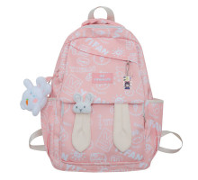 Рюкзак підлітковий Lesko 230632 Зайчик 20 л Pink