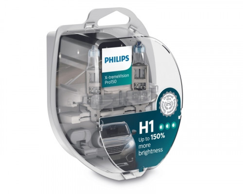 Автолампа PHILIPS 12258XVPS2 H1 55W 12V P14,5s X-treme Vision Pro +150% Автолампа PHILIPS 12258XVPS2 H1 55W 12V P14,5s X-treme Vision Pro +150%