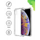 Силіконовий протиударний чохол панель + скло 9Н на Iphone ХSmax прозорий Case (73574765)