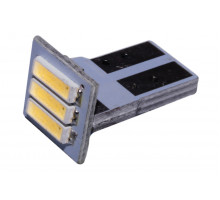 Світлодіодна лампа AllLight T10 3 діода 7014 W2,1x9,5d 12V (керамічний цоколь)
