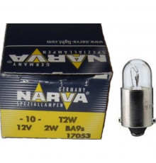 Автолампа ук. NARVA 17053 12V 2W BA9s
