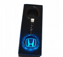 Брелок автомобільний на ключі GF Honda з підсвічуванням 11 см Прозорий (С051070)