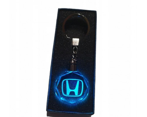 Брелок автомобільний на ключі GF Honda з підсвічуванням 11 см Прозорий (С051070)