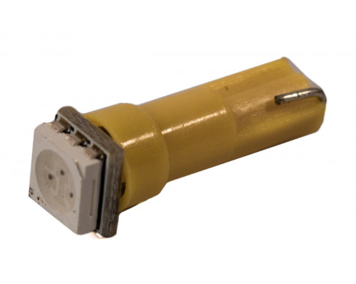 Світлодіодна лампа AllLight T 5 1 діод 5050 W2*4.6d12V YELLOW Світлодіодна лампа AllLight T 5 1 діод 5050 W2*4.6d12V YELLOW