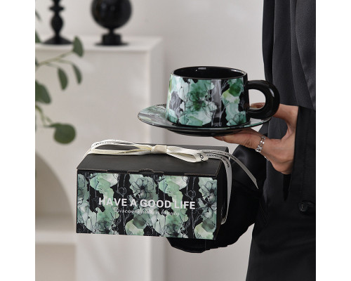 Кавовий набір Qinglan Ruomeng 250 мл Black-Green 13151-83891