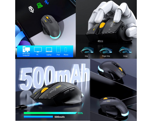 Миша бездротова MiKESPN W601 2,4G Bluetooth Black Миша бездротова MiKESPN W601 2,4G Bluetooth Black
