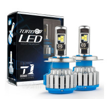 Комплект LED ламп TurboLed T1 H27 6000K 50W 12/24v CanBus з активним охолодженням
