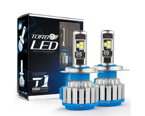 Комплект LED ламп TurboLed T1 H27 6000K 50W 12/24v CanBus з активним охолодженням Комплект LED ламп TurboLed T1 H27 6000K 50W 12/24v CanBus з активним охолодженням
