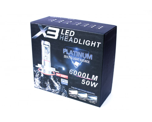 Комплект LED ламп AllLight X3 HB3 50W 6000K 6000lm з радіатором та світлофільтрами (3000K/8000K) Комплект LED ламп AllLight X3 HB3 50W 6000K 6000lm з радіатором та світлофільтрами (3000K/8000K)