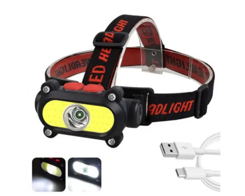 Ліхтар акумуляторний налобний HeadLight KX-210 XPE3W+COB5W Ліхтар акумуляторний налобний HeadLight KX-210 XPE3W+COB5W