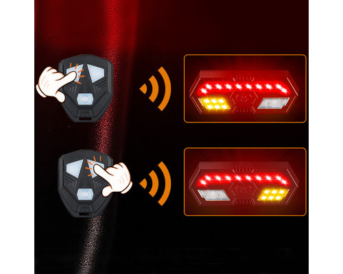 Задній ліхтар велосипедний West Biking YP0701314 Black 13351-85810