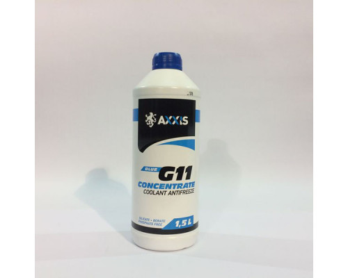 Антифриз AXXIS G11 P999-1.5 BLUE концентрат 1,5 л Антифриз AXXIS G11 P999-1.5 BLUE концентрат 1,5 л