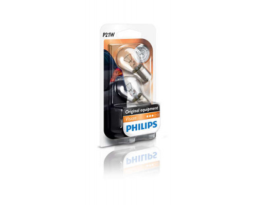 Автолампа ук. PHILIPS 12498B2 P21W 12V 21W BA15s Автолампа ук. PHILIPS 12498B2 P21W 12V 21W BA15s