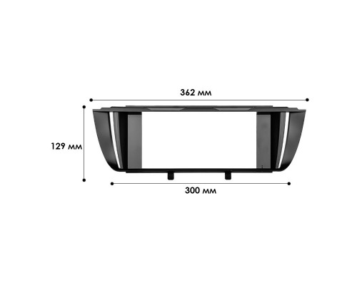 Перехідна рамка No Brand 9" BMW 5 Series F10 F11 2010-2017 (10660-57375)