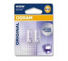Автолампа ук. OSRAM 2845-02B W5W 24V W2.1X9.5D 10X2 Blister