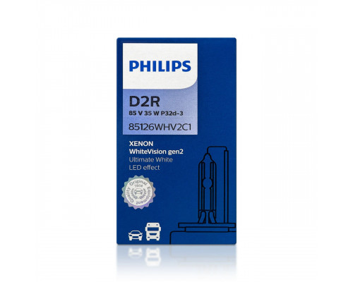 Ксенонова лампа Philips 85126WHV2C1 D2R 85V 35W P32d-3 WhiteVision gen2 5000K Ксенонова лампа Philips 85126WHV2C1 D2R 85V 35W P32d-3 WhiteVision gen2 5000K