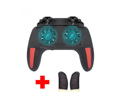 Бездротовий геймпад-тригер для смартфонів 2500 mAh Sandy Union PUBG Mobile H10 + напальчники Бездротовий геймпад-тригер для смартфонів 2500 mAh Sandy Union PUBG Mobile H10 + напальчники