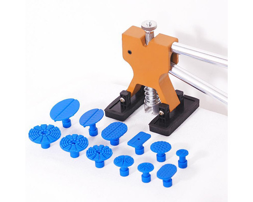 Інструмент для видалення вм'ятин з автомобіля без фарбування CARP мініліфтер + 12 грибків наконечників Помаранчевий (С051044)