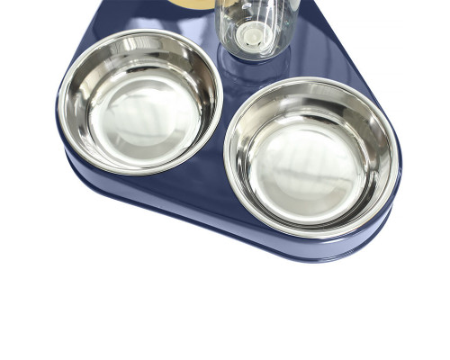 Миска потрійна для котів Hoopet 20G0545G Deep Sea Синій Миска потрійна для котів Hoopet 20G0545G Deep Sea Синій