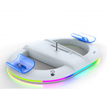 Зарядка-тримач для джойстика PS5 Slim iPega PlayStation 5 PS5 Slim DualSense на 2 геймпади Білий ( hub_pwgl58 )