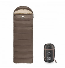 Туристичний спальний мішок в чохлі Naturehike U350 Brown