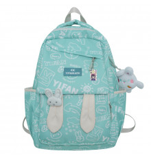Рюкзак підлітковий Lesko 230632 Зайчик 20 л Blue