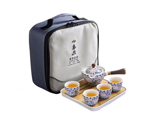 Дорожній набір для чайної церемонії No Brand Lotos 200 мм 6 предметів