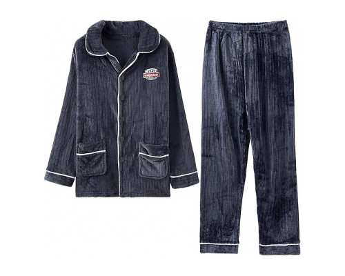 Комплект чоловічої піжами No Brand CK-206 Dark Gray 2XL