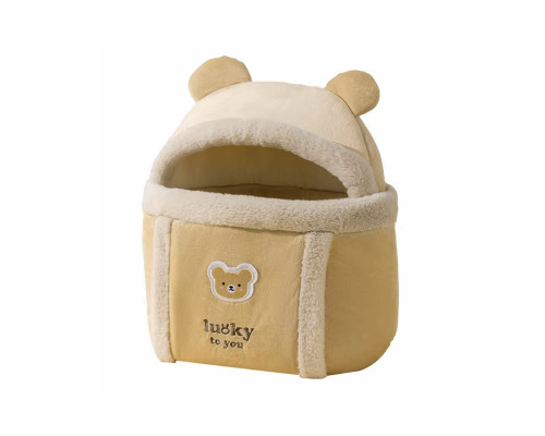 Рюкзак-перенесення Hippie dog 2308SXMJ2582HA12 25х23 см Yellow S Ведмедик 13137-84831