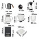Дорожній кавовий набір Ecocoffee TS-01 Black із 7 предметів