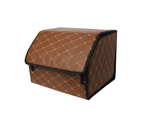 Автомобільний органайзер Lesko ZWX-002 Brown/Gold 55х30х30 см Автомобільний органайзер Lesko ZWX-002 Brown/Gold 55х30х30 см