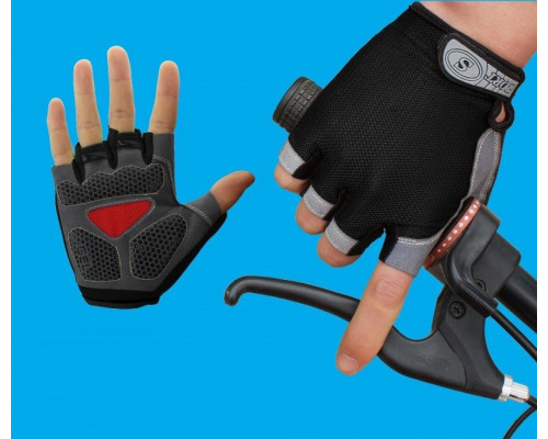 Велорукавички без пальців Rogtyo L Black (65376514)