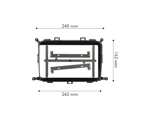 Перехідна рамка Lesko 9" KIA Carens 2013-2018 Rondo 2013-2018 (6726) Перехідна рамка Lesko 9" KIA Carens 2013-2018 Rondo 2013-2018 (6726)