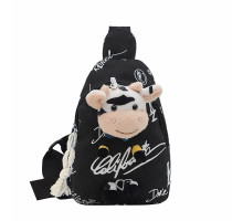 Дитяча сумка рюкзак Lesko A-407 Cow Чорний (12206-74487)